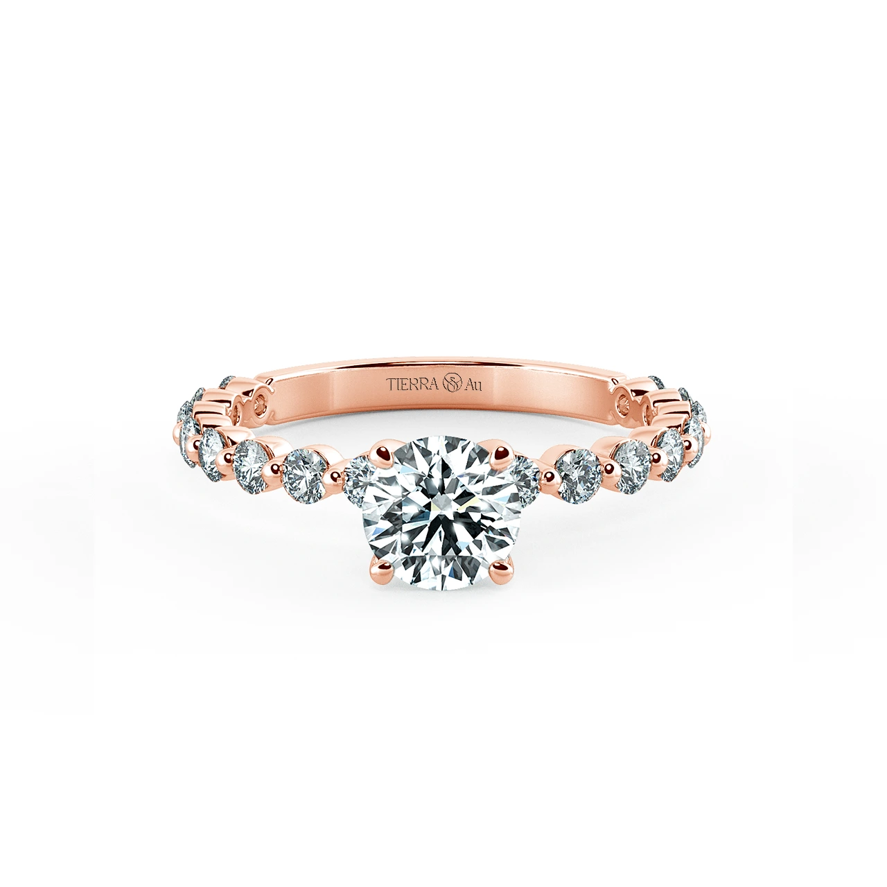 Solitaire Engagement Ring with Eternity Band NCH1804 1